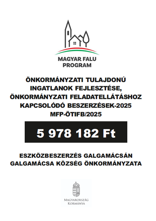 Önkormányzati tulajdonú ingatlanok fejlesztése, önkormányzati feladatellátáshoz kapcsolódó beszerzések - 2025 MFP-ÖTIFB/2025 Önkormányzati tulajdonú ingatlanok fejlesztése, önkormányzati feladatellátáshoz kapcsolódó beszerzések - 2025 MFP-ÖTIFB/2025